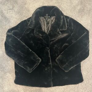 Black Faux Fur Jacket